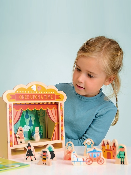 Image number 4 showing, Wooden Tabletop Theatre Toy