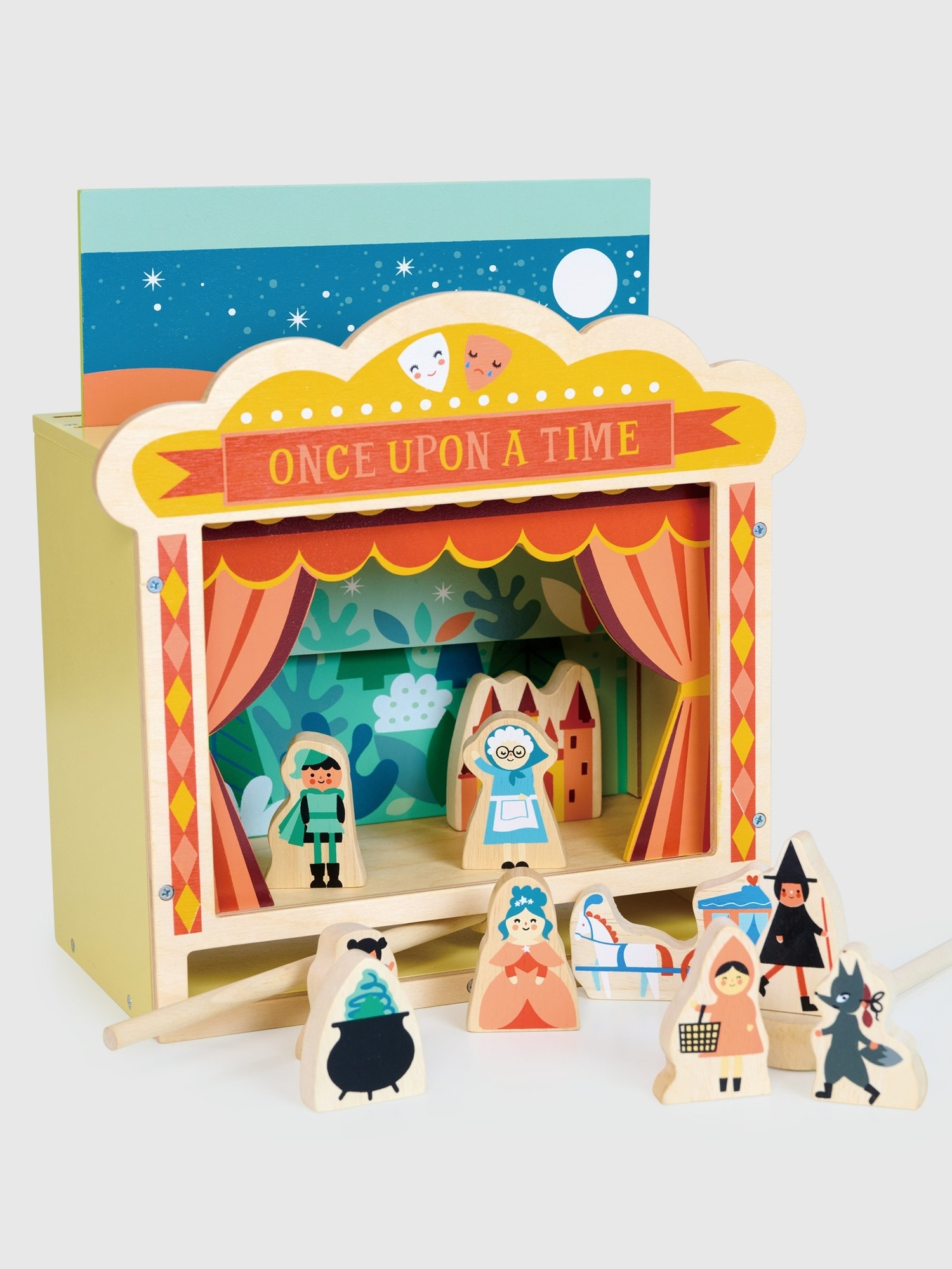 Детская игрушка Gap Wooden Tabletop Theatre Toy, цвет: Разноцветный — фото 2