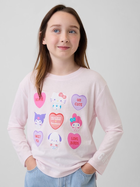 Kids Hello Kitty Oversized Graphic T-Shirt