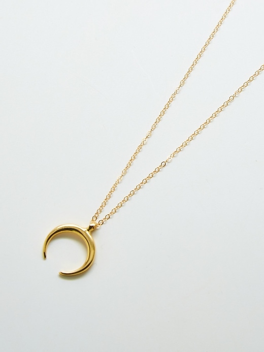 Image number 3 showing, Admiral Row Gold Crescent Moon Necklace