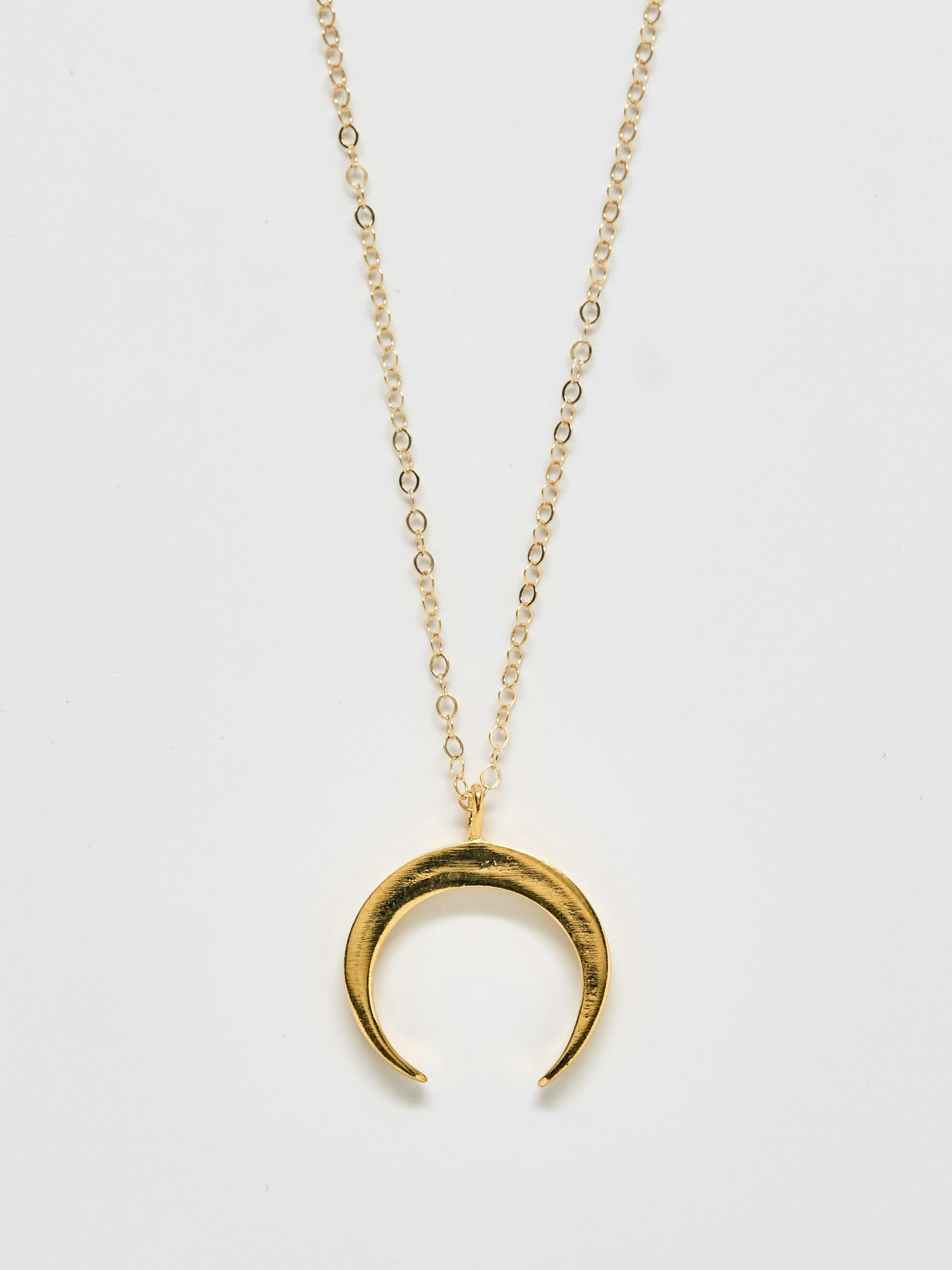 Admiral Row Gold Crescent Moon Necklace