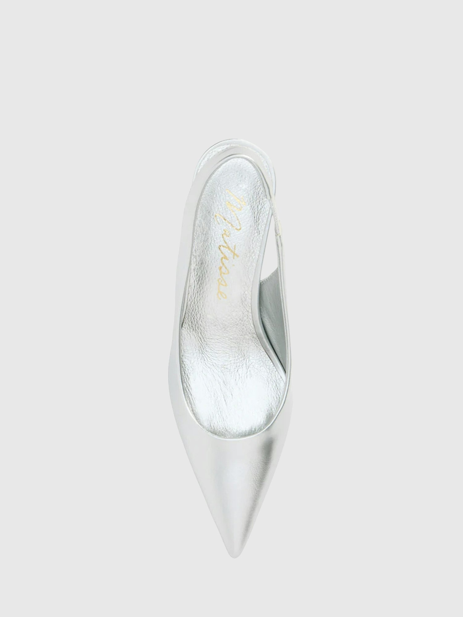Женские туфли Gap Leona Slingback Heel, цвет: Серебряный — фото 4