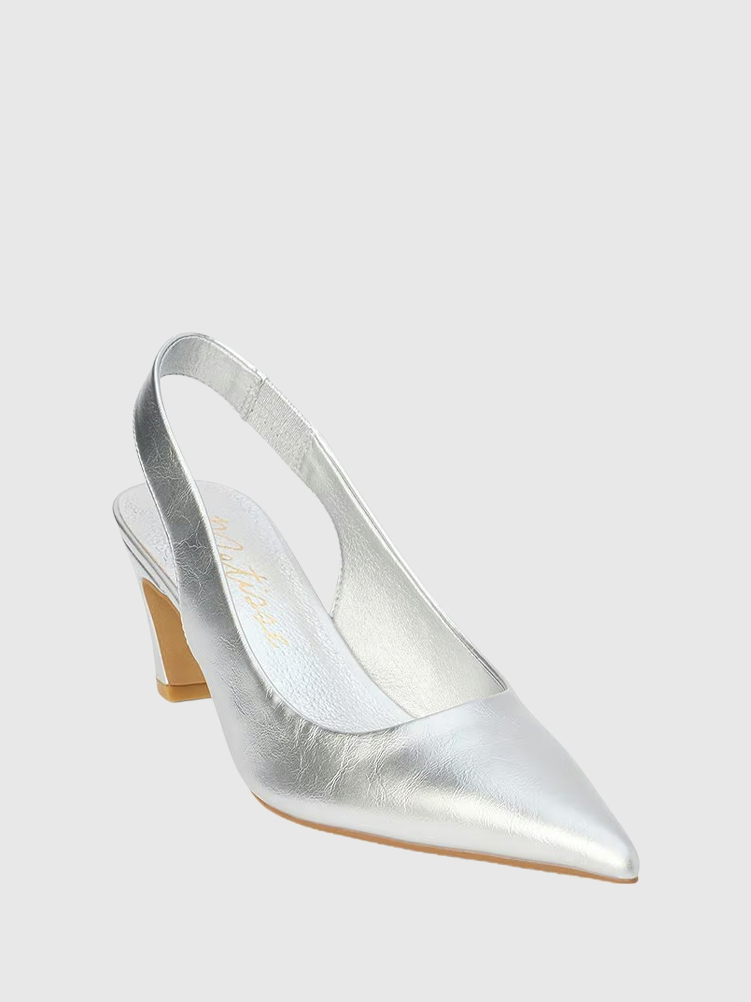 Женские туфли Gap Leona Slingback Heel, цвет: Серебряный — фото 2