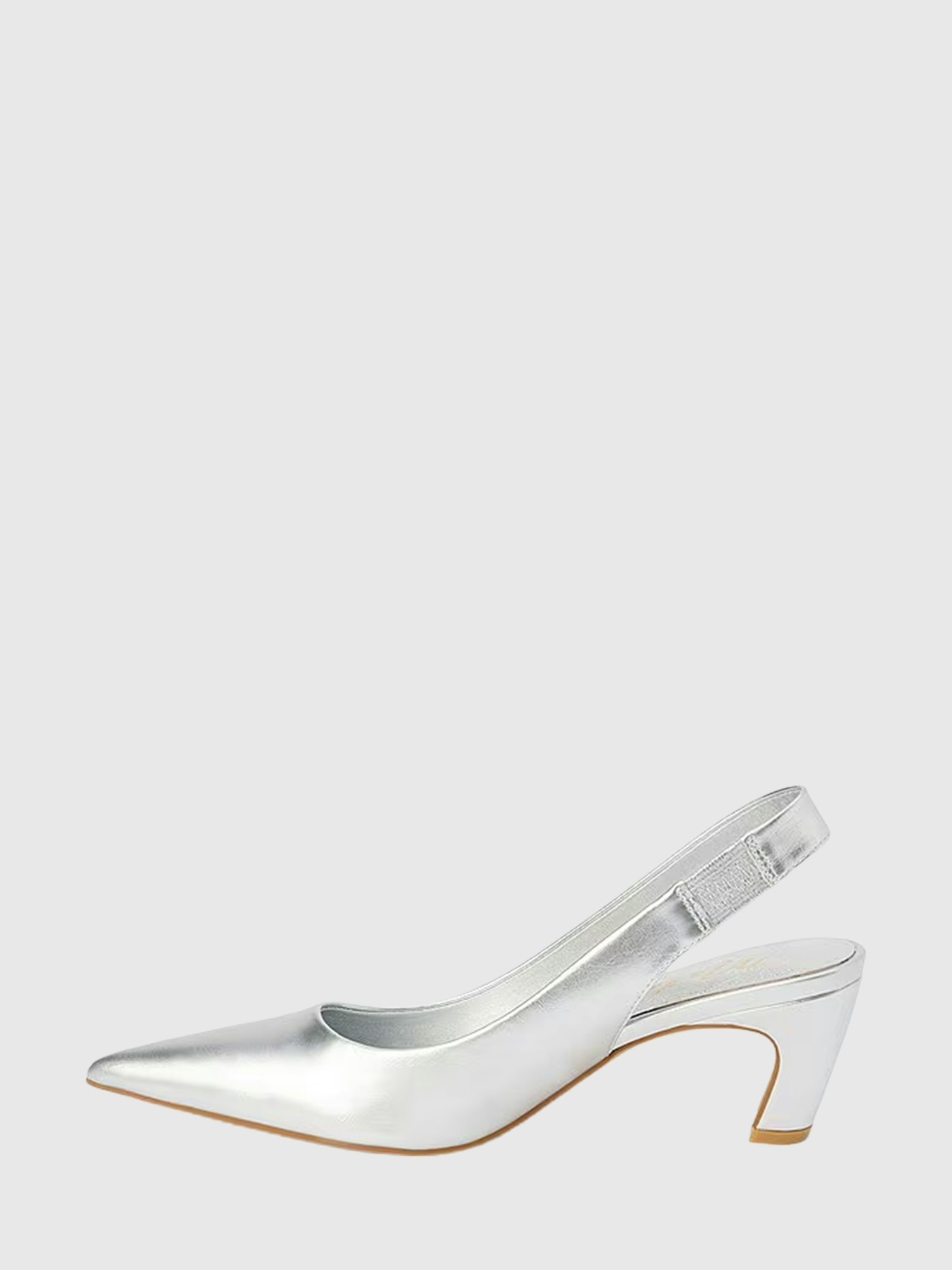 Женские туфли Gap Leona Slingback Heel, цвет: Серебряный — фото 3