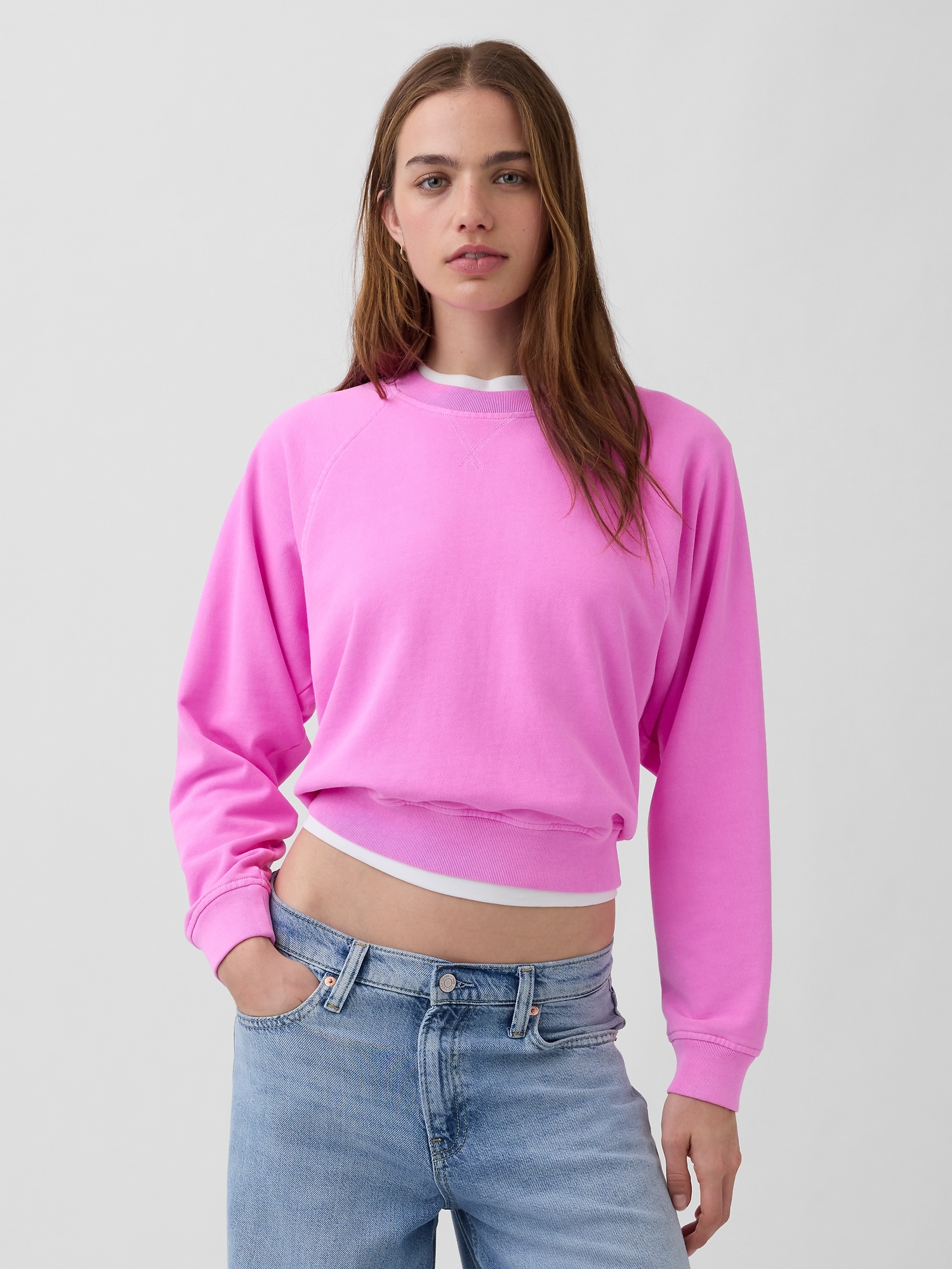 French Terry Raglan Sweatshirt