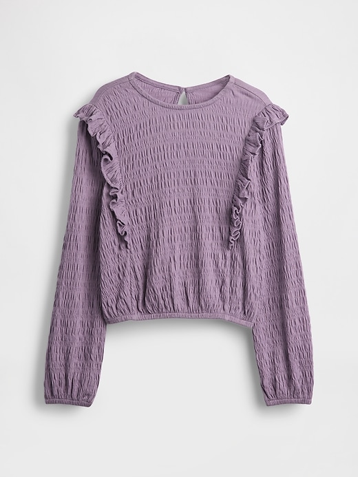Image number 2 showing, Kids Crinkle Knit Ruffle Top