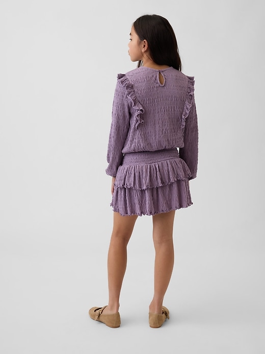 Image number 3 showing, Kids Crinkle Knit Tiered Skort