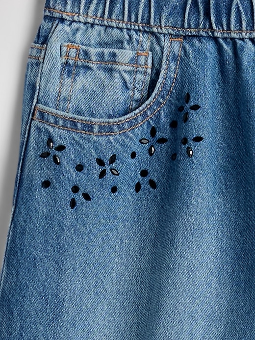 Image number 5 showing, Kids Low Rise Beaded Easy Baggy Jeans