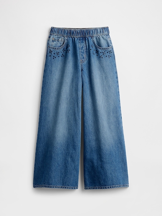 Image number 2 showing, Kids Low Rise Beaded Easy Baggy Jeans