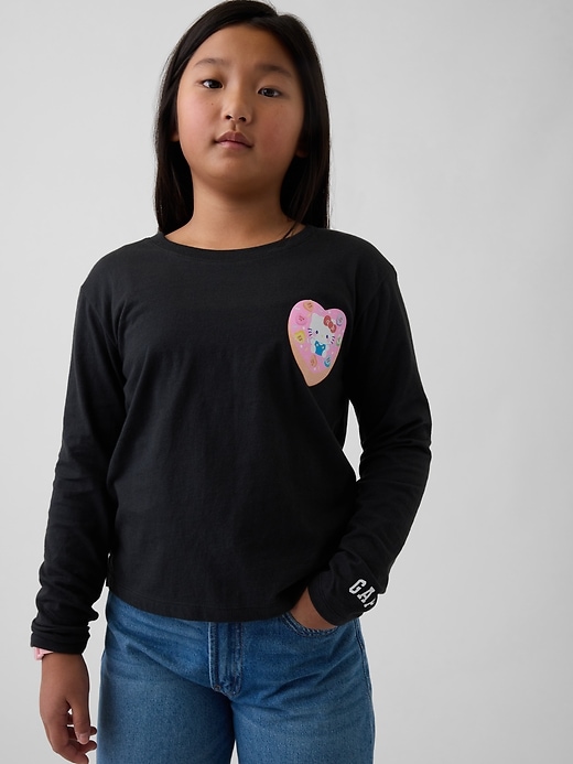Image number 1 showing, Kids Hello Kitty Oversized Graphic T-Shirt