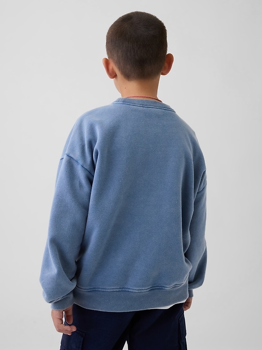 Image number 3 showing, Kids VintageSoft Relaxed Crewneck Pocket Sweatshirt