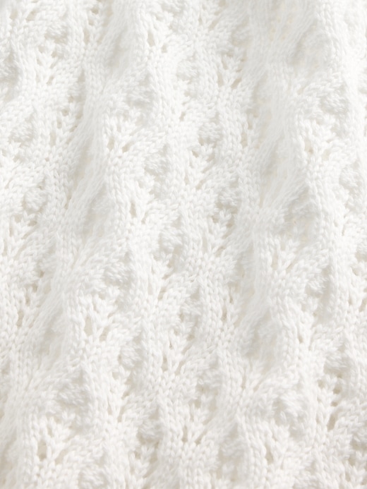 Image number 5 showing, Kids Crochet Oversized Crewneck Sweater