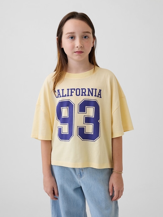 Image number 1 showing, Kids Oversized State Graphic T-Shirt