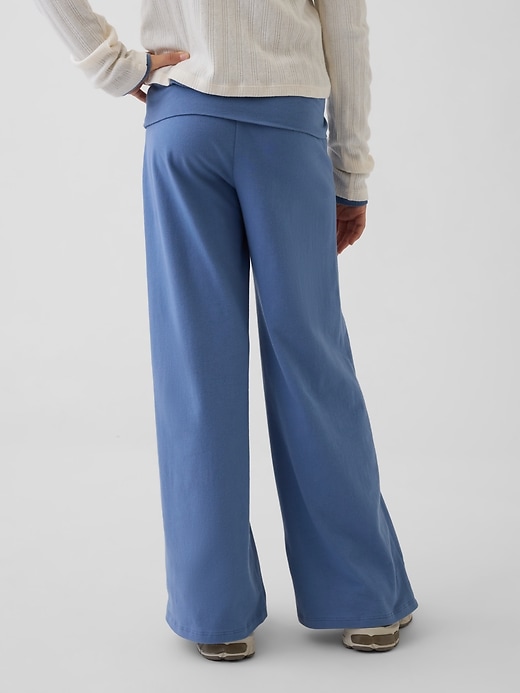 Image number 4 showing, Kids Wide-Leg Foldover Leggings