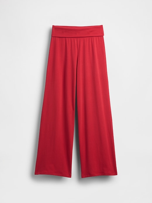 Image number 2 showing, Kids Wide-Leg Foldover Leggings