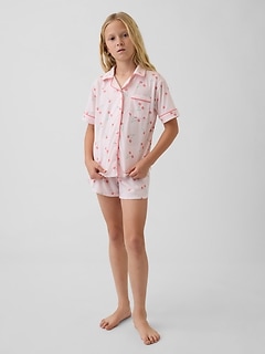 Kids Recycled PJ Short Set