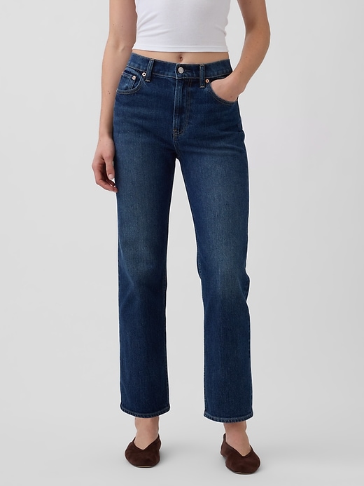 Image number 2 showing, High Rise ’90s Slim Straight Crop Jeans