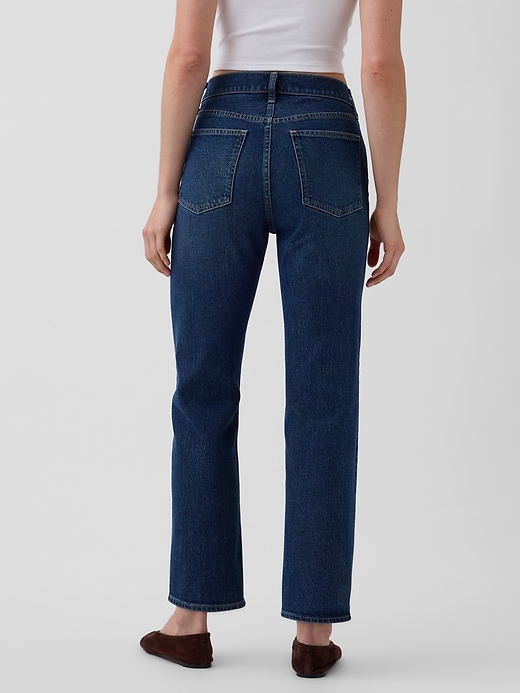 Image number 4 showing, High Rise ’90s Slim Straight Crop Jeans