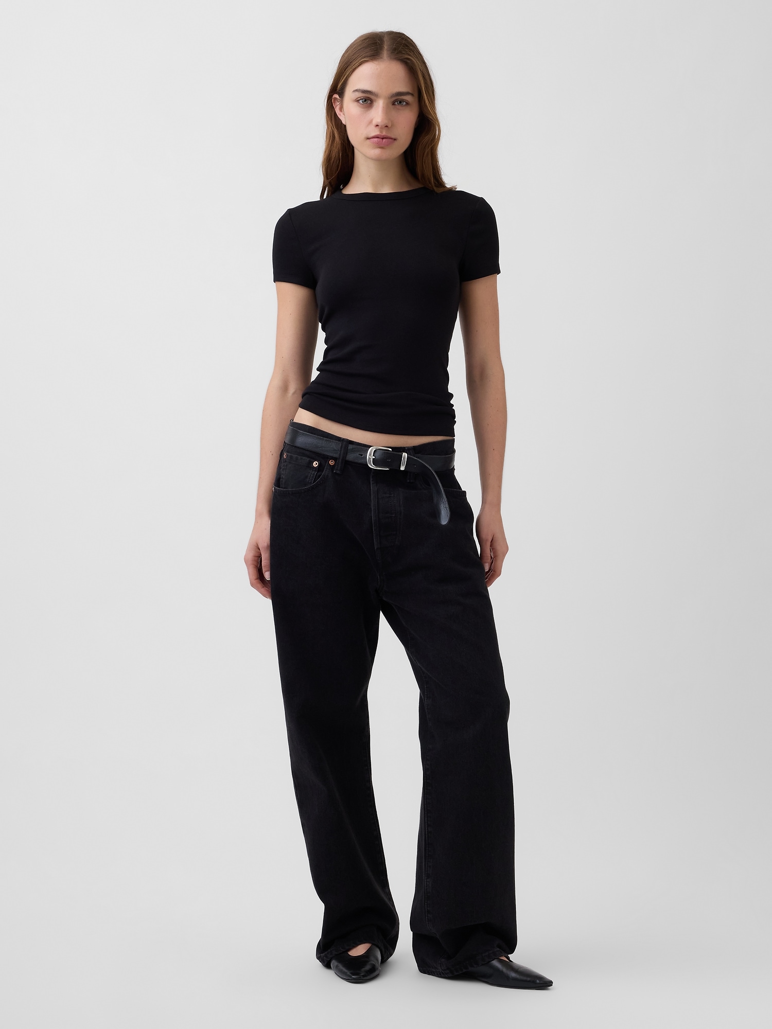 Женские футболки Gap Modern Crewneck T-Shirt — фото 2