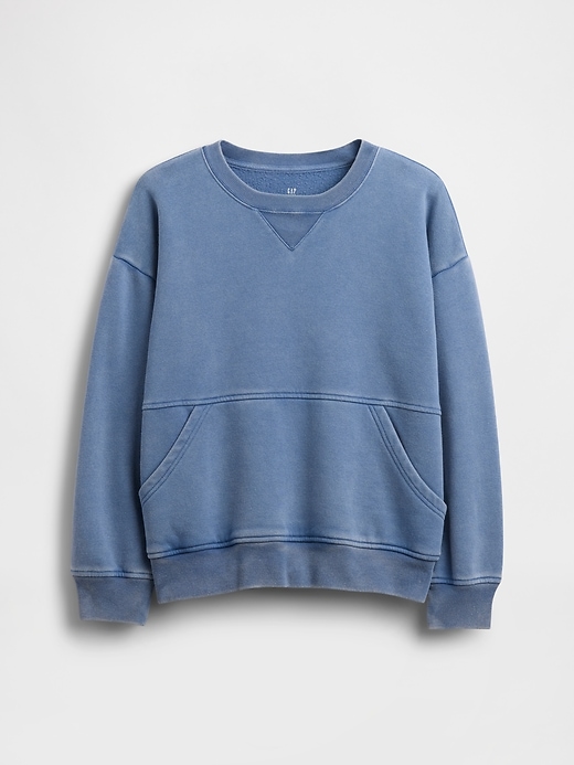 Image number 2 showing, Kids VintageSoft Relaxed Crewneck Pocket Sweatshirt