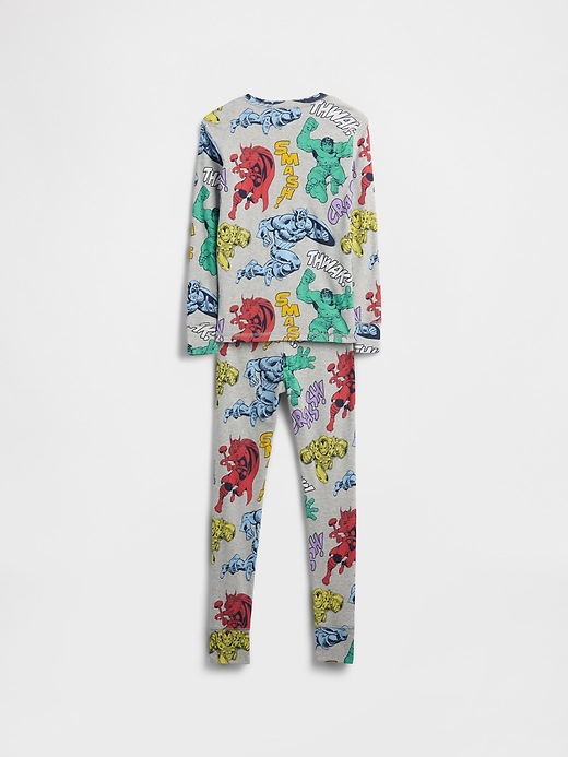 Image number 2 showing, Kids Marvel Organic Brushed Cotton PJ Set