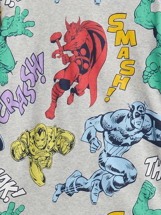 Image number 3 showing, Kids Marvel Organic Brushed Cotton PJ Set