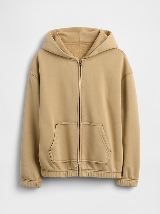 Image number 2 showing, Kids VintageSoft Relaxed Zip Hoodie