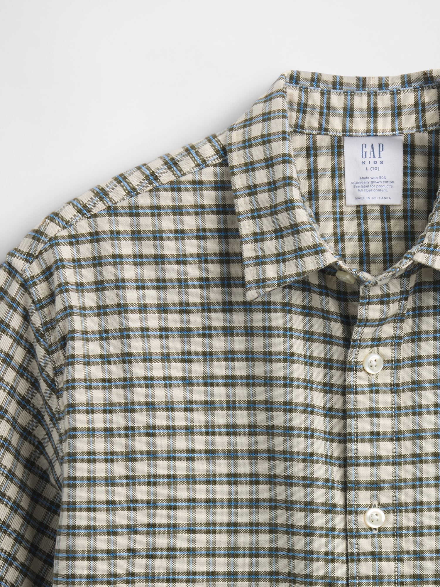 Kids Relaxed Plaid Oxford Shirt