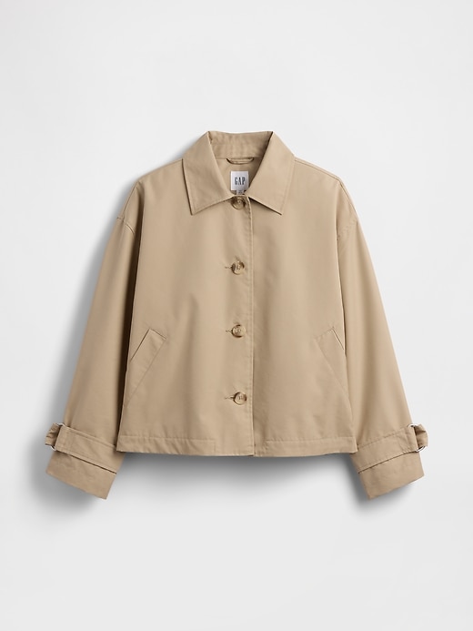 Image number 6 showing, Oversized Crop Trench Jacket