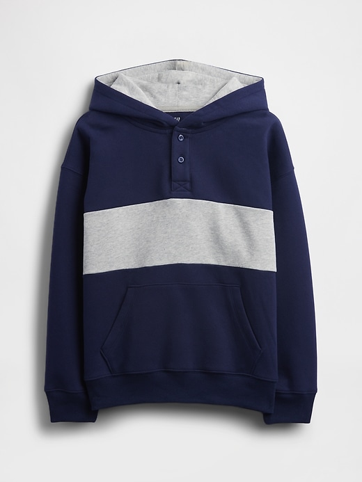 Image number 2 showing, Kids VintageSoft Relaxed Henley Hoodie