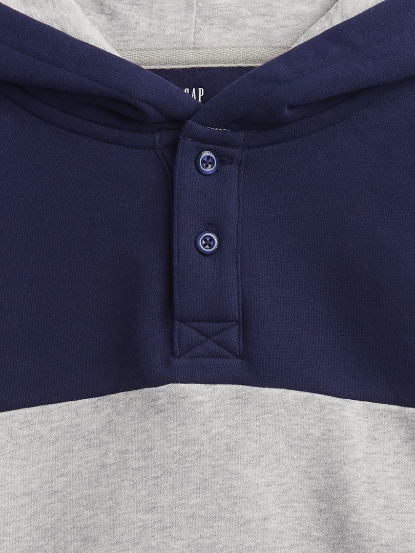 Kids VintageSoft Relaxed Henley Hoodie