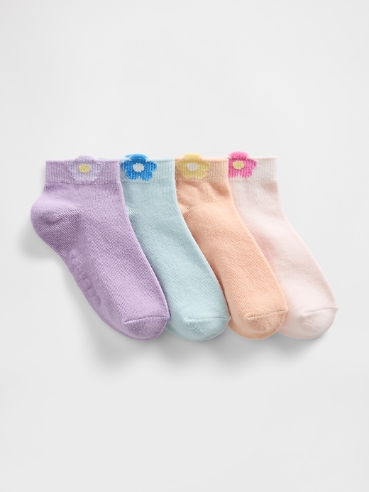 Image number 1 showing, Baby & Toddler Daisy Ankle Socks (4-Pack)