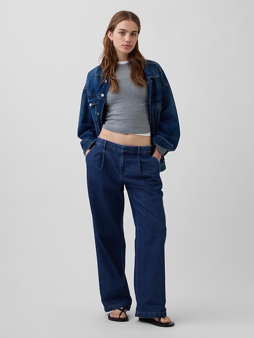 Image number 1 showing, 365 Low Rise Denim Pleated Trousers