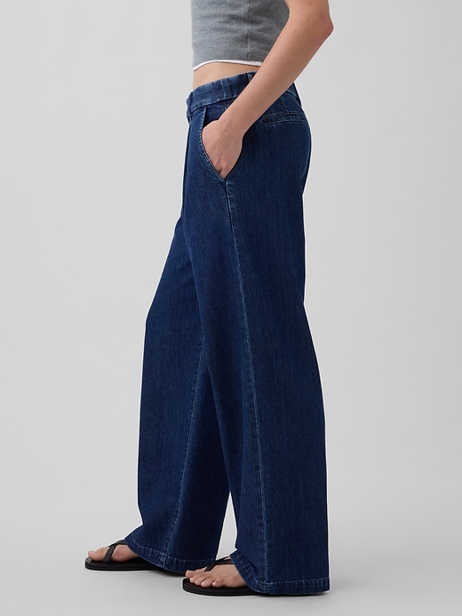 Image number 3 showing, 365 Low Rise Denim Pleated Trousers