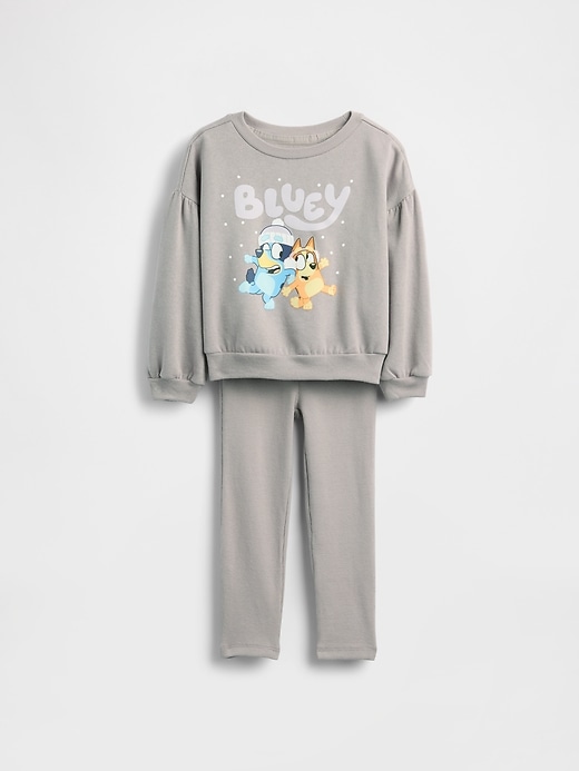 Image number 1 showing, Baby & Toddler Bluey VintageSoft Sweatshirt & Rib Leggings Set