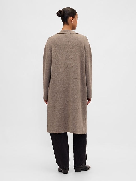 Image number 3 showing, Cotton-Blend Cardigan Coat