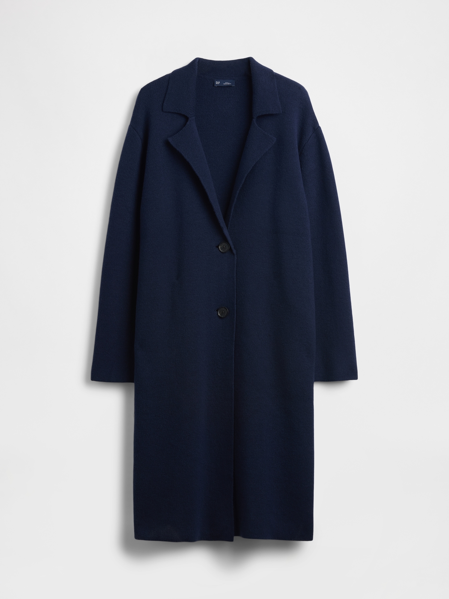 Cotton-Blend Cardigan Coat