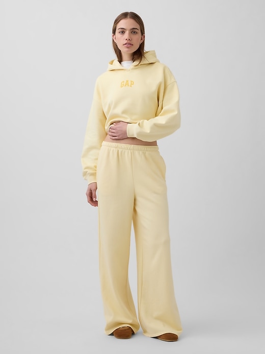 Image number 5 showing, VintageSoft Oversized Crop Logo Hoodie