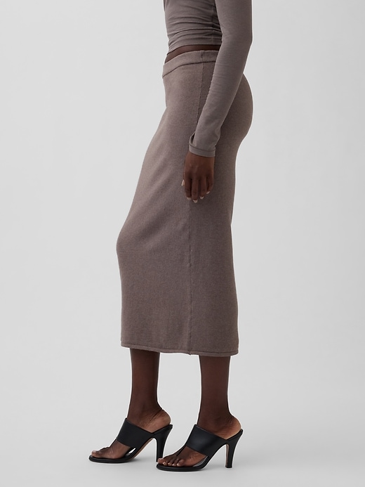 Image number 3 showing, CashSoft Stretch Midi Skirt
