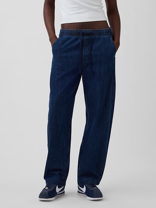 Image number 2 showing, High Rise Easy Barrel Jeans