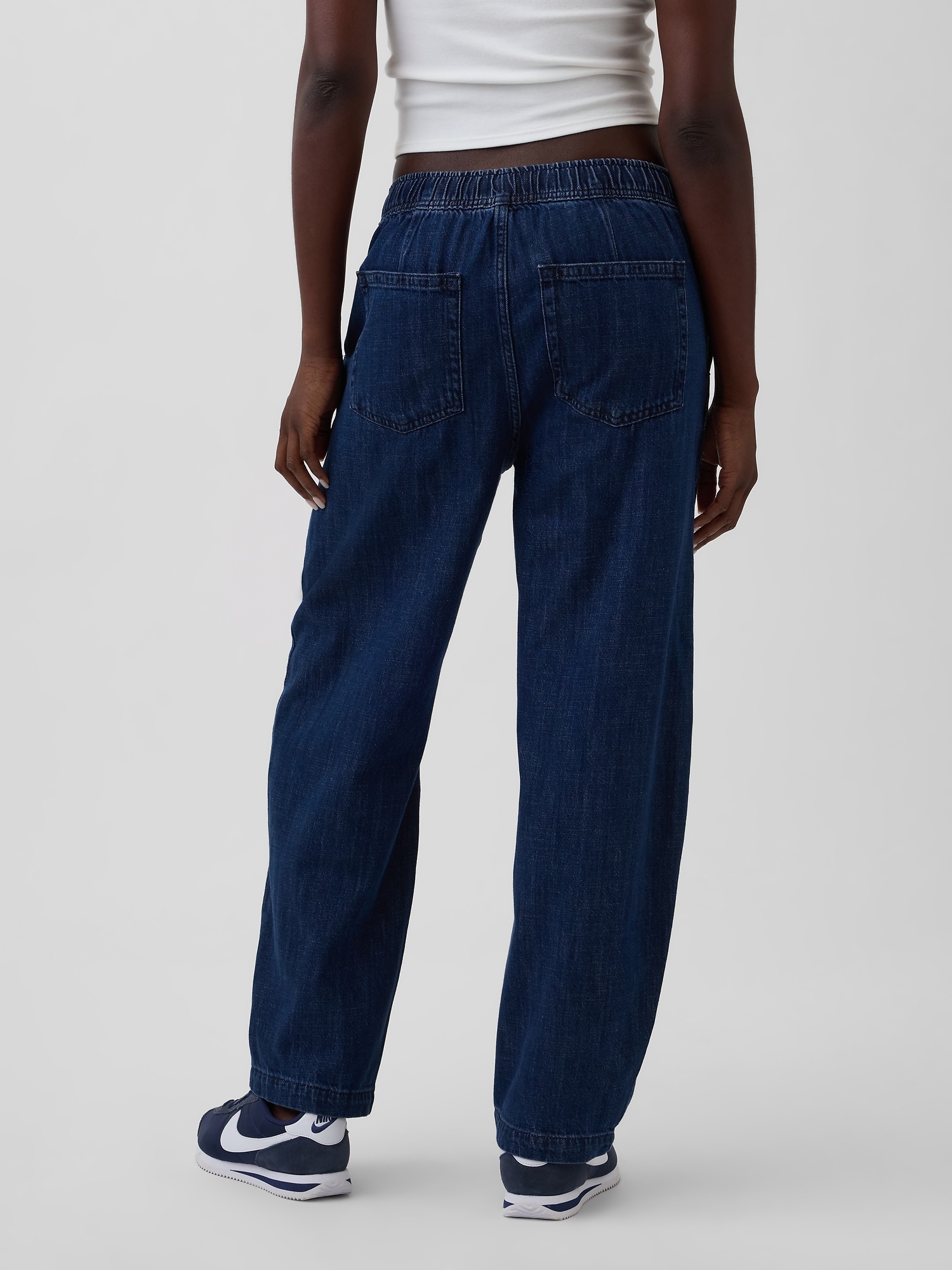 High Rise Easy Barrel Jeans