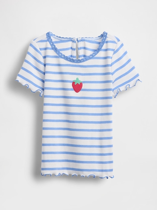 Image number 1 showing, Baby & Toddler Embroidered Rib T-Shirt