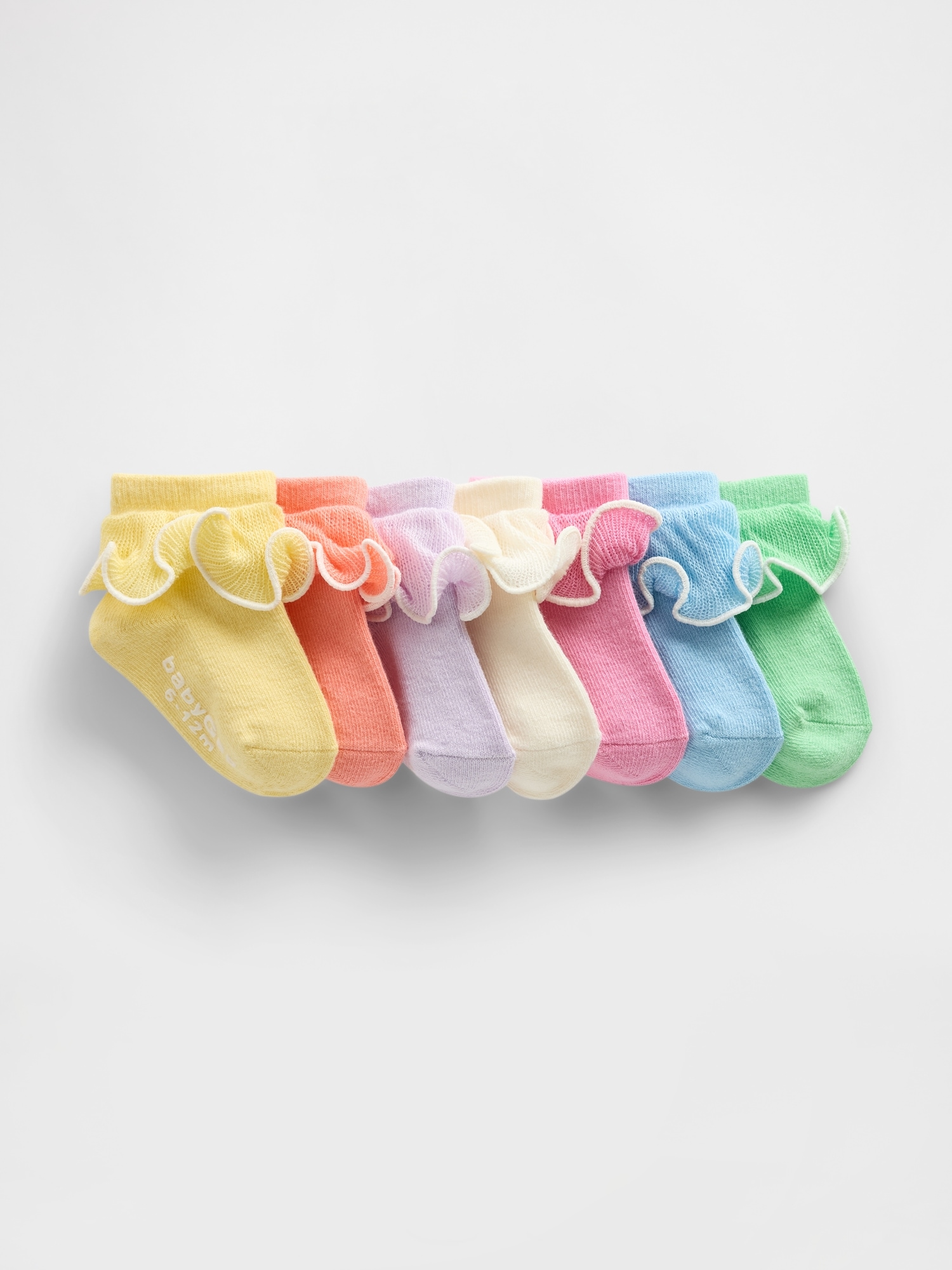 Baby & Toddler Ruffle Ankle Socks (7-Pack)