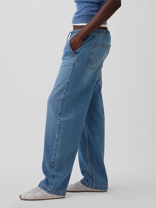 Image number 3 showing, High Rise UltraSoft Easy Barrel Jeans