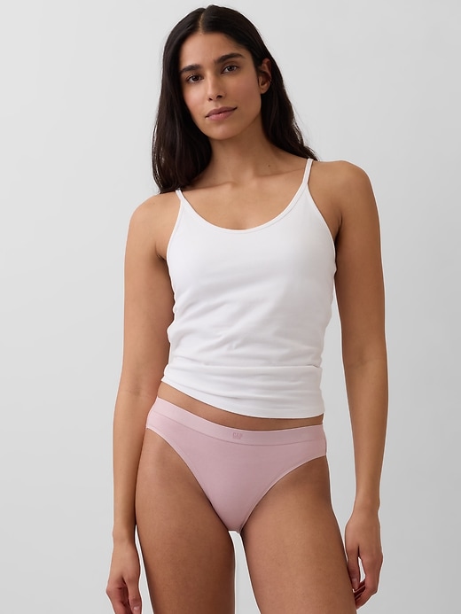 Image number 1 showing, Organic Stretch Cotton Logo Bikini