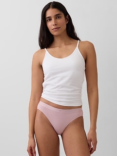 Organic Stretch Cotton Logo Bikini