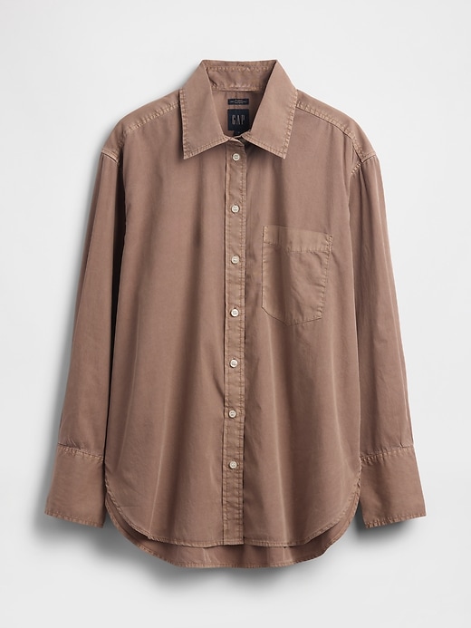 Image number 5 showing, Organic Cotton Poplin Big Shirt