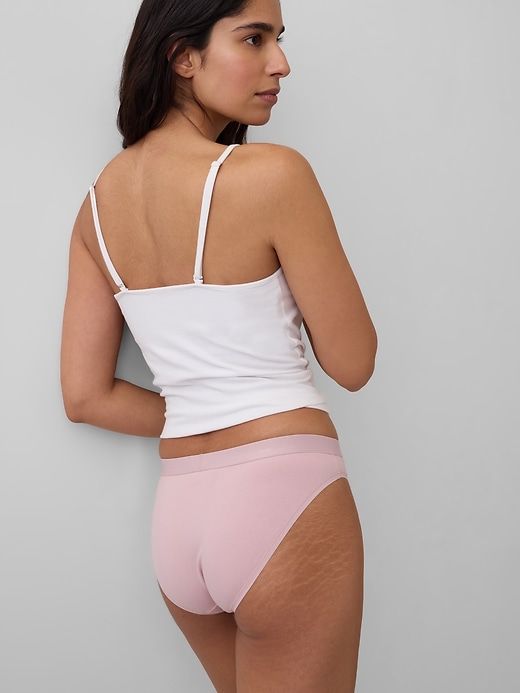 Image number 2 showing, Organic Stretch Cotton Logo Bikini