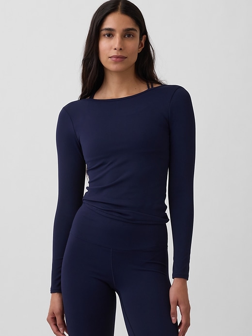 GapFit Smooth Boatneck T-Shirt