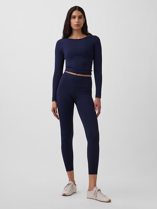 Image number 5 showing, GapFit Smooth Boatneck T-Shirt